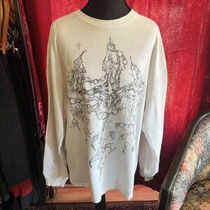 Goth Cross Oversized Long Sleeve